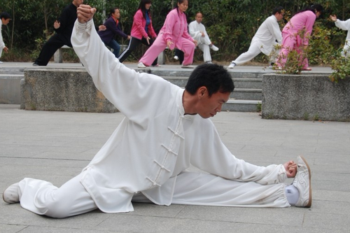 太極拳的基本功練習 腿功